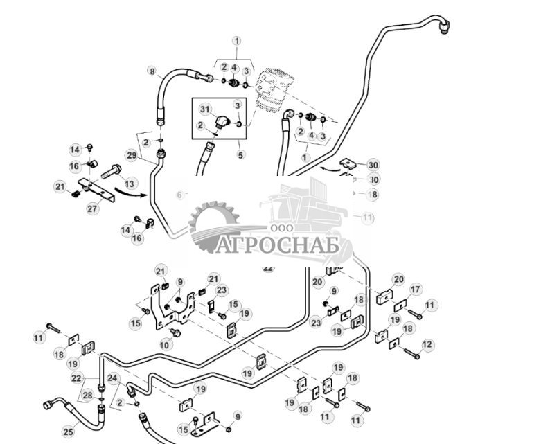 Масляные трубопроводы и фитинги, клапан рулевого управления - ST821772 339.jpg